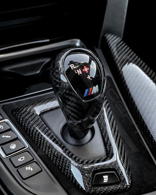 Carbon Fiber BMW Interior Trim Car Gear Surround Trim Replacement